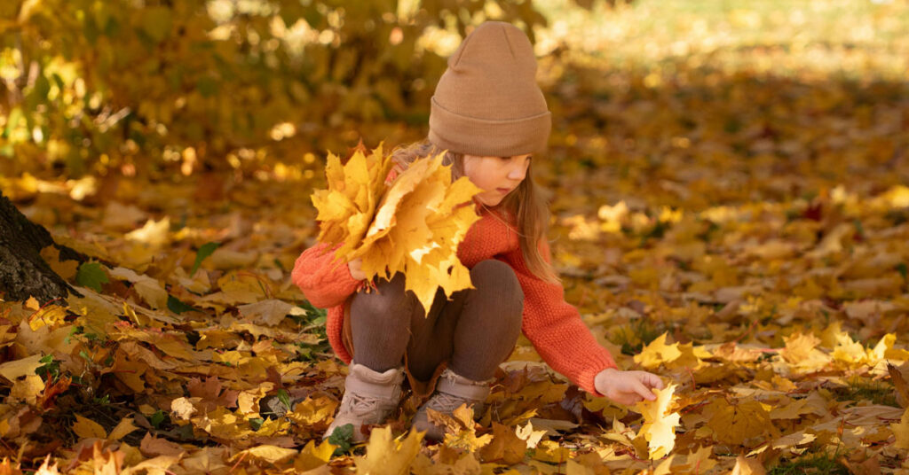ژست های عکاسی پاییزی